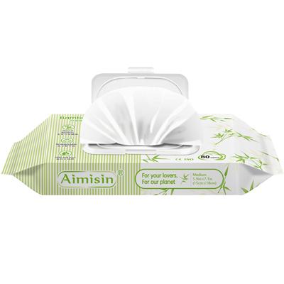 Toallitas húmedas para bebés de bambú biodegradables, naturales y ecológicas